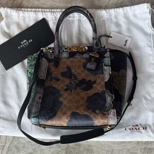 Coach Multicolor Floral Satchel